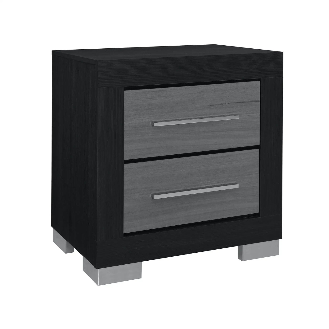 Elsa - 2 Toned Nightstand With Bar Handle And Spacious Drawers by Unique Piece Furniture