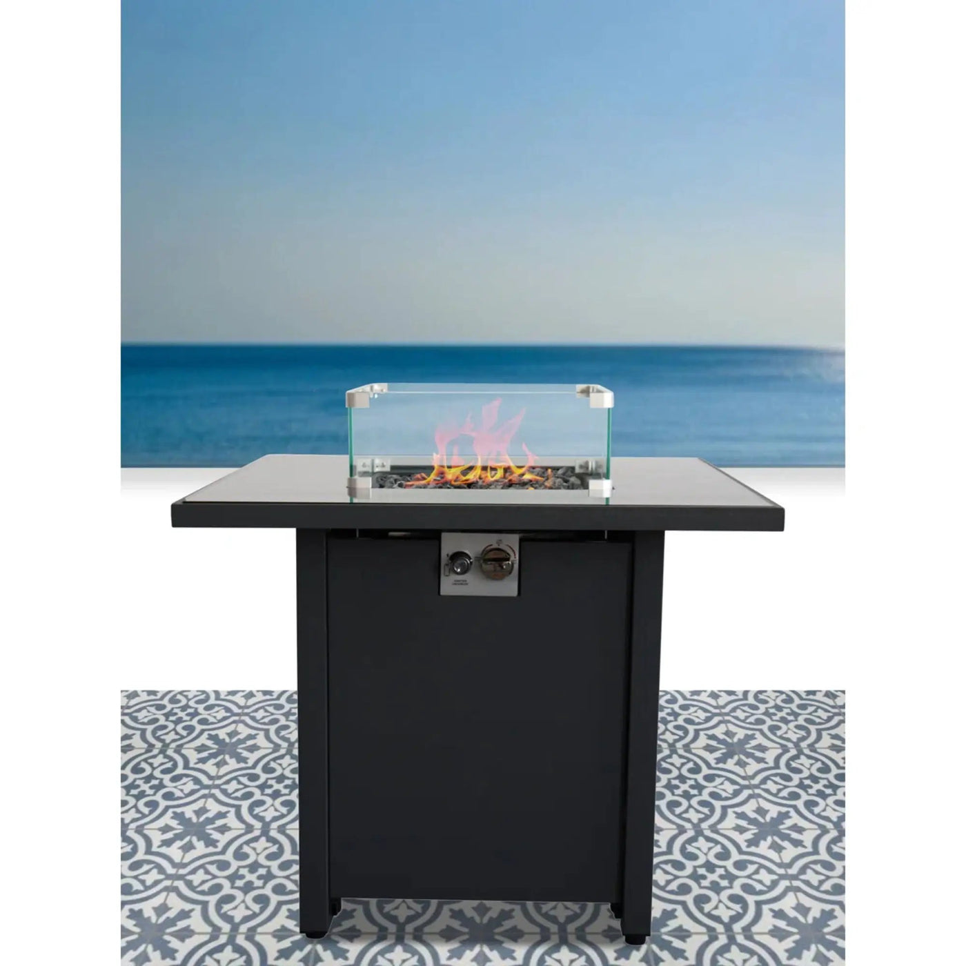 Cozy Design Powder Coated Fire Pit With Lid by Unique Piece Furniture
