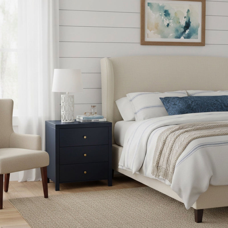 Nevarre - 3 Drawer Nightstand by HouseOfZazla