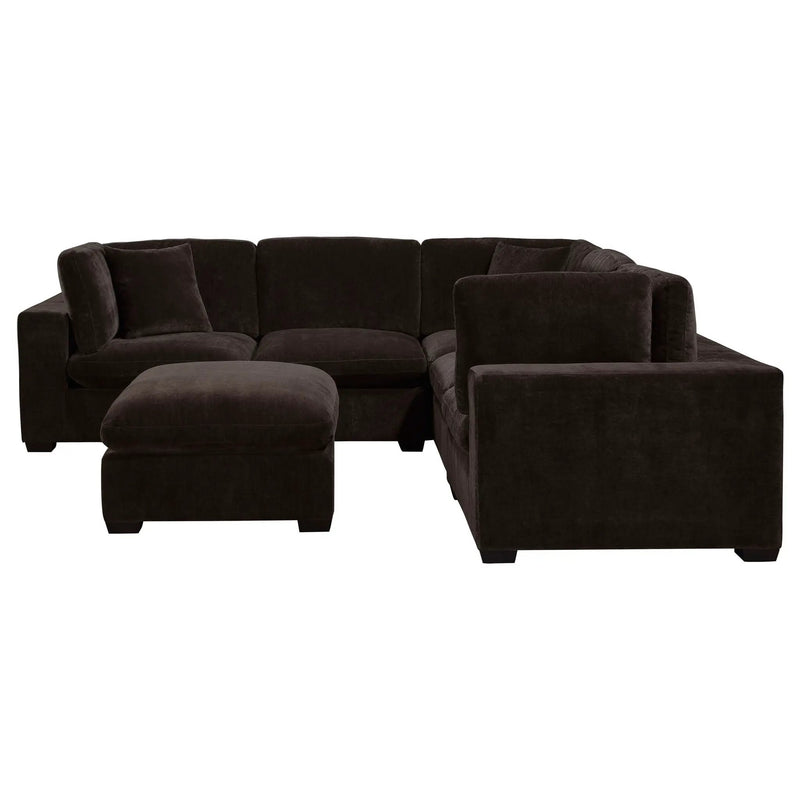 Lakeview 6-piece Upholstered Modular Sectional Chocolate by Unique Piece Furniture