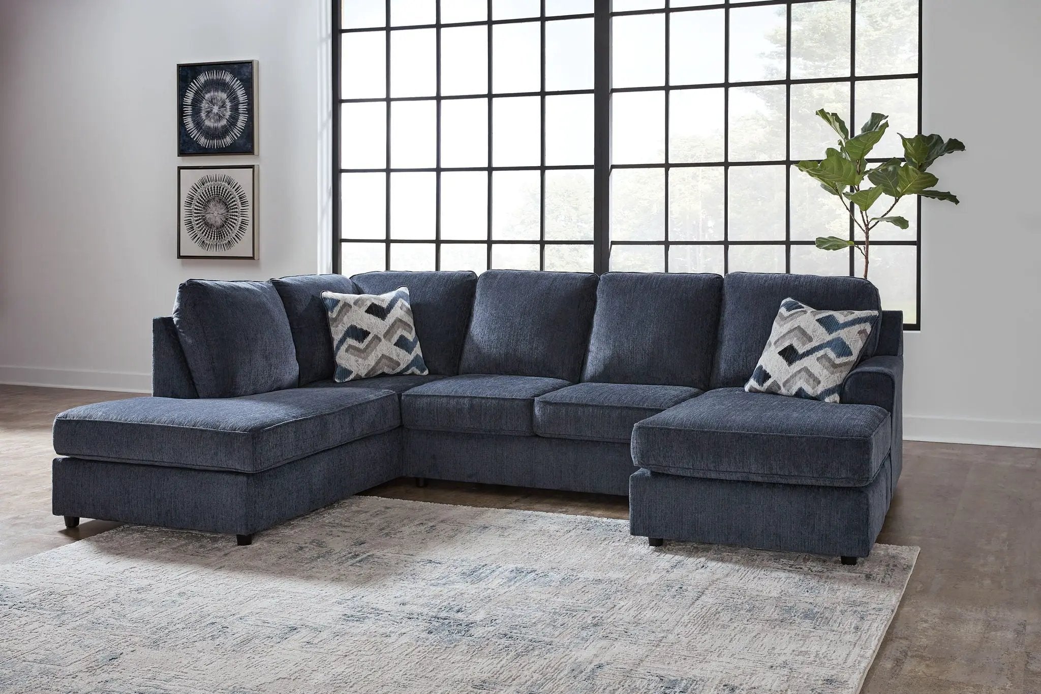 Albar Place - Sectional With Ottoman by Unique Piece Furniture