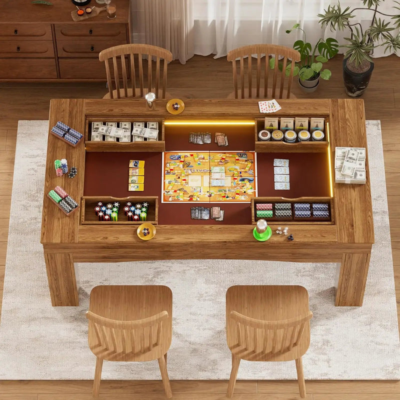 Gaming Table with Removable Top for 4–6 Players by HouseOfZazla