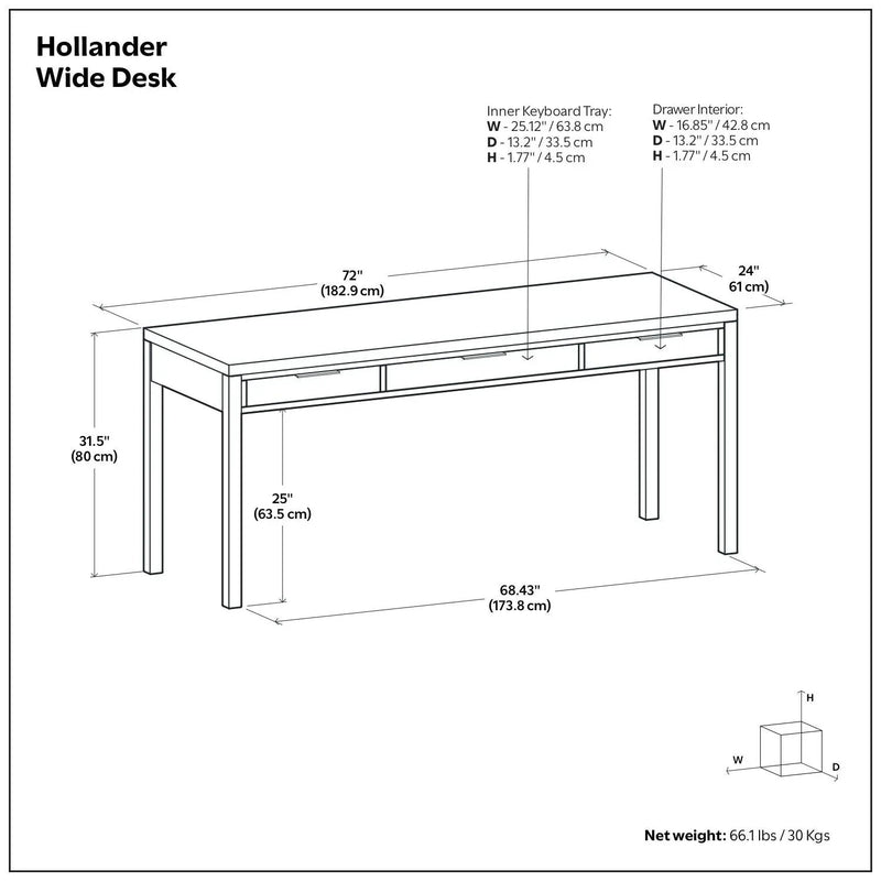 Hollander - Handcrafted Desk by Unique Piece Furniture