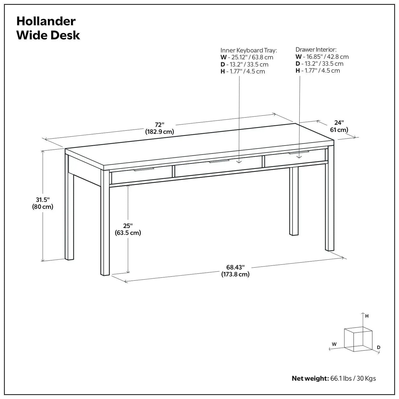 Hollander - Handcrafted Desk by Unique Piece Furniture