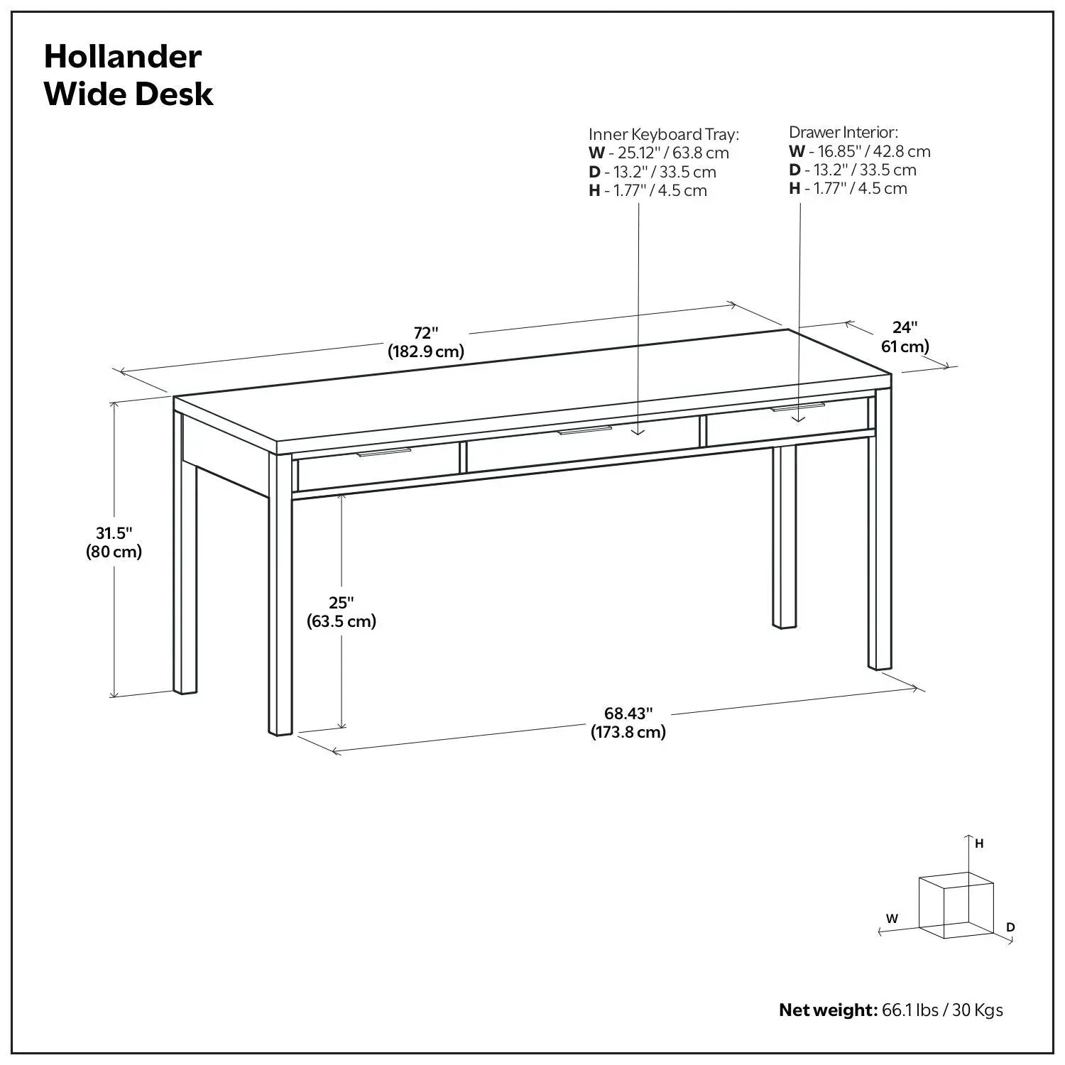 Hollander - Handcrafted Desk by Unique Piece Furniture