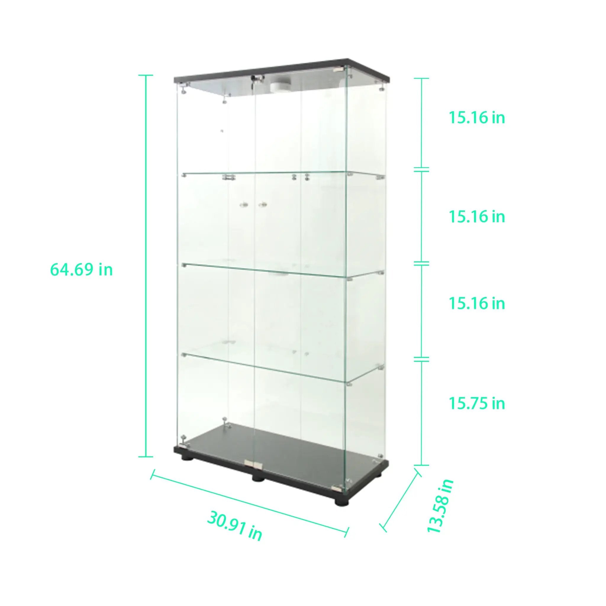 Tempered Glass Display Cabinet by HouseOfZazla