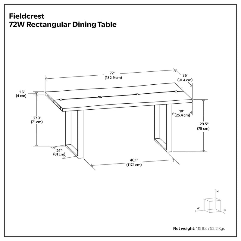 Fieldcrest - Handcrafted Dining Table by Unique Piece Furniture