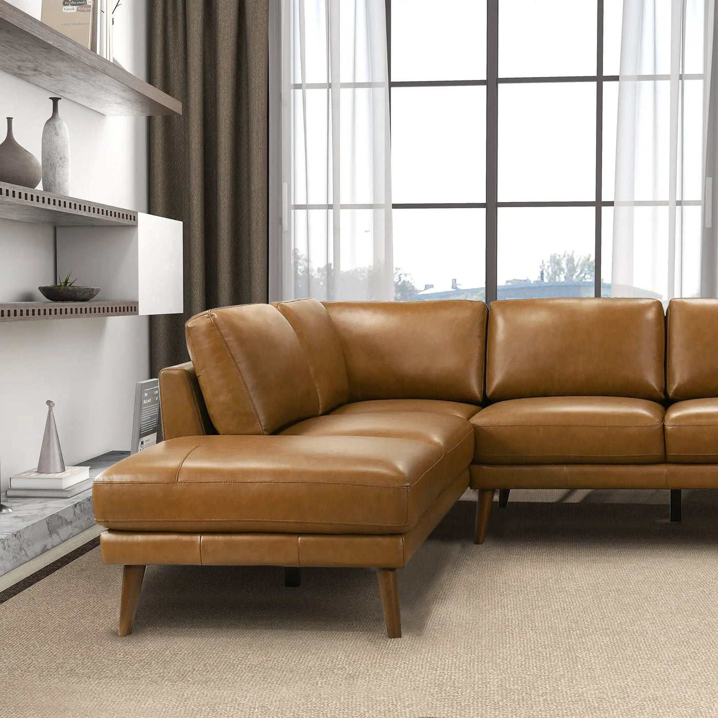Benson - Sectional Sofa With Chaise by HouseOfZazla