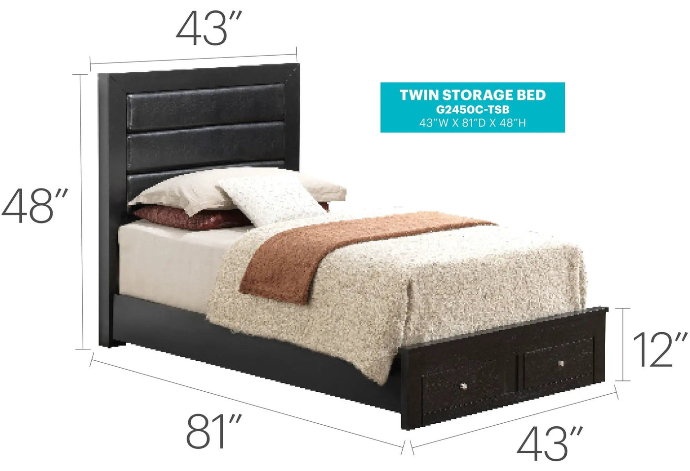 Elegant Storage Bed For Cozy Spaces by HouseOfZazla