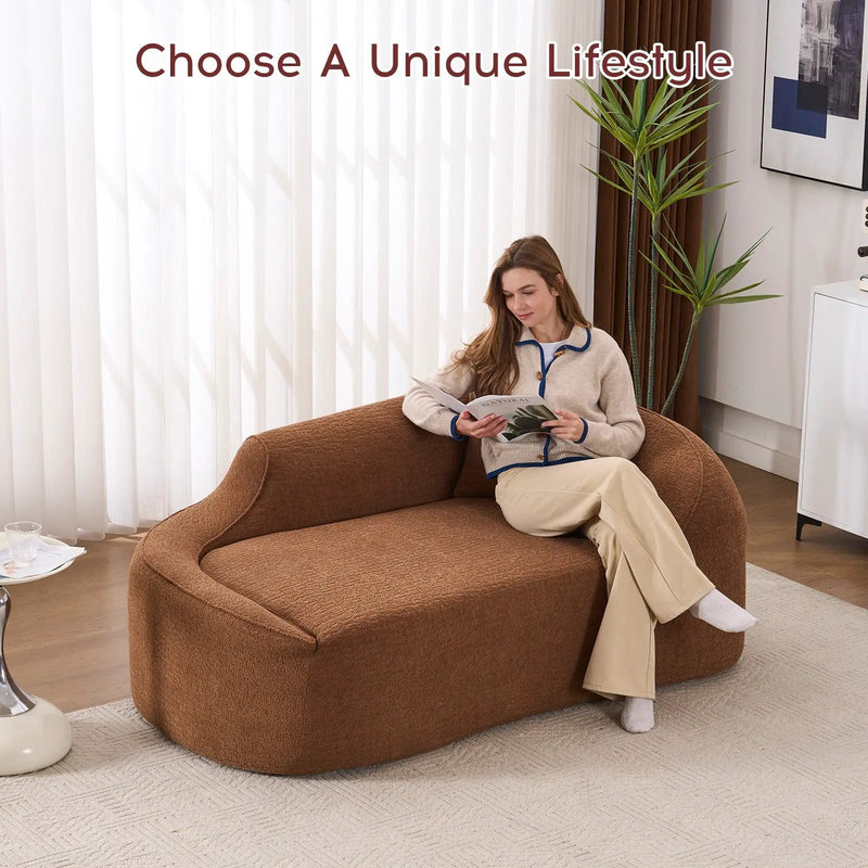 LY-048 Compression Curved Chaise Longue Chair by HouseOfZazla