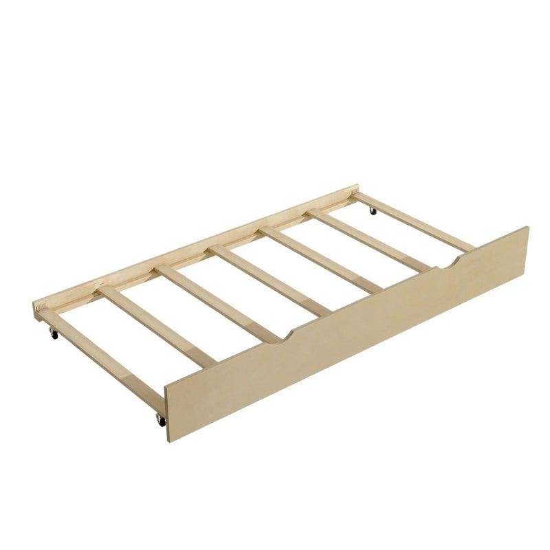 Daybed With Storage Shelves, USB Charging, And Trundle Bed by HouseOfZazla