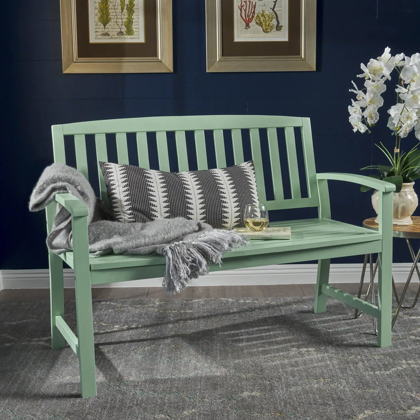 Farmhouse Style Loja Bench Indoor / Outdoor by HouseOfZazla