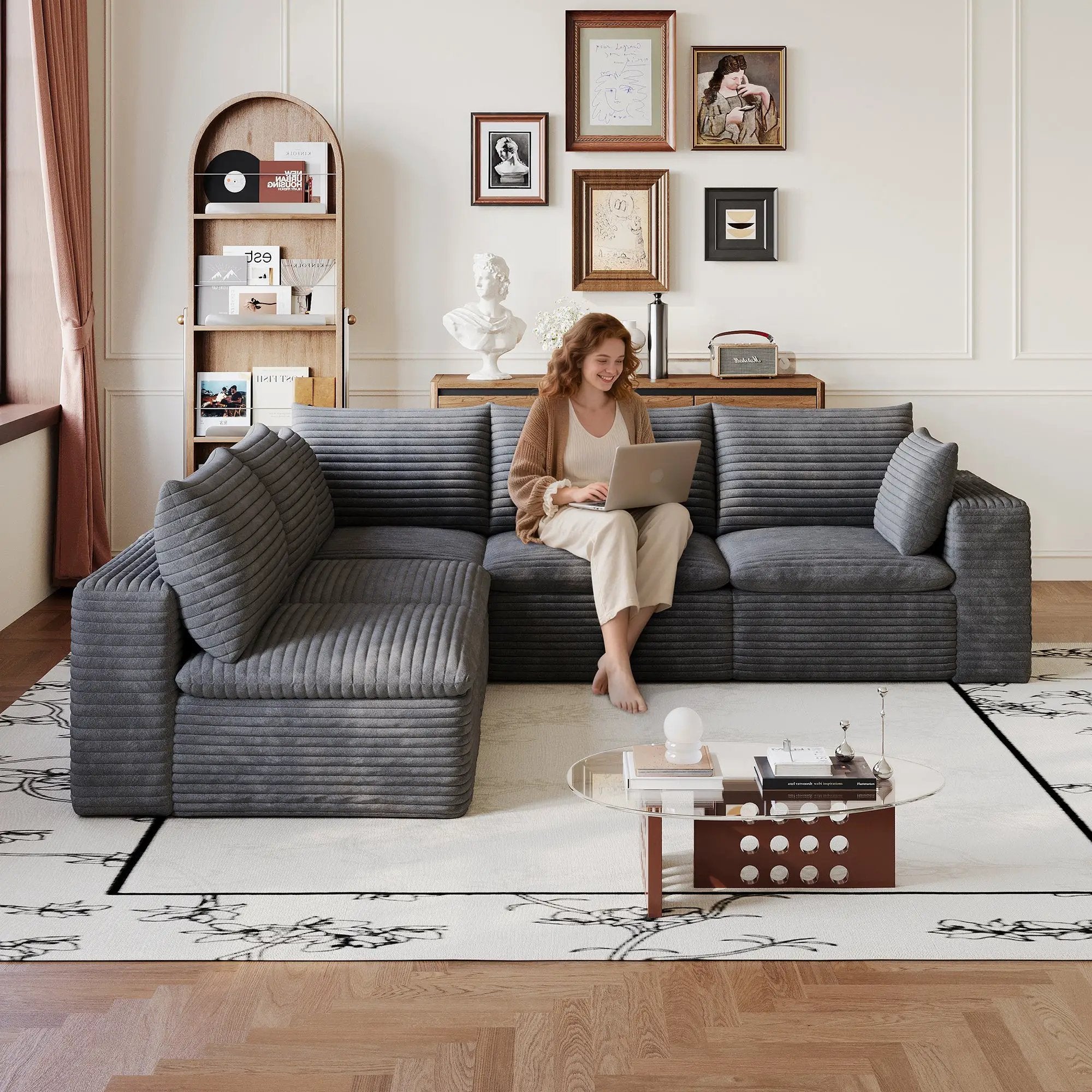 Cloud Sofa - Modular Design with Removable Cushions by HouseOfZazla
