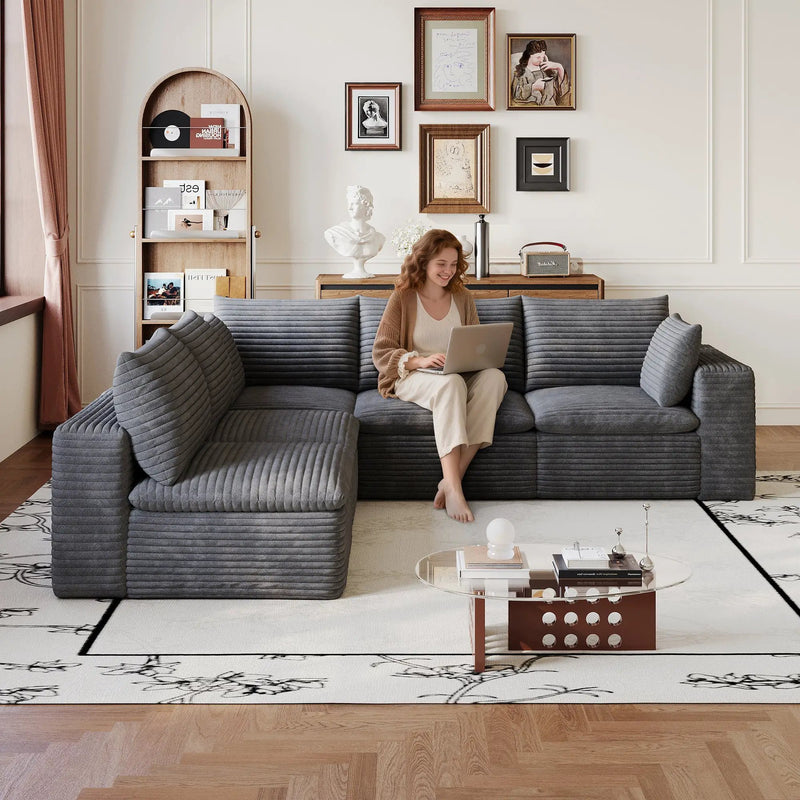 Cloud Sofa - Modular Design with Removable Cushions by HouseOfZazla