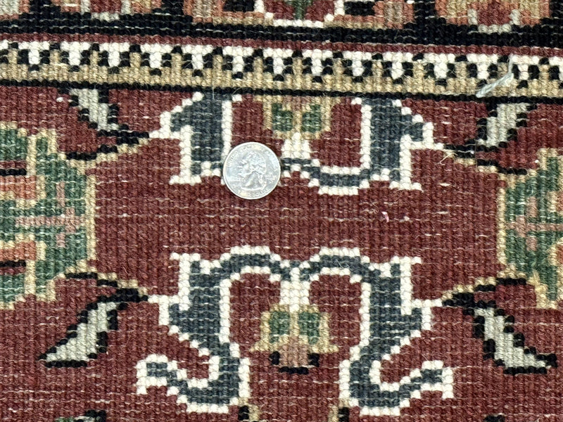 Indo Persian Sarouk Runner Rug 2.8 x 20 ft Runner for Hallway, Long Runner Rug, Handmade by Jewel Rugs