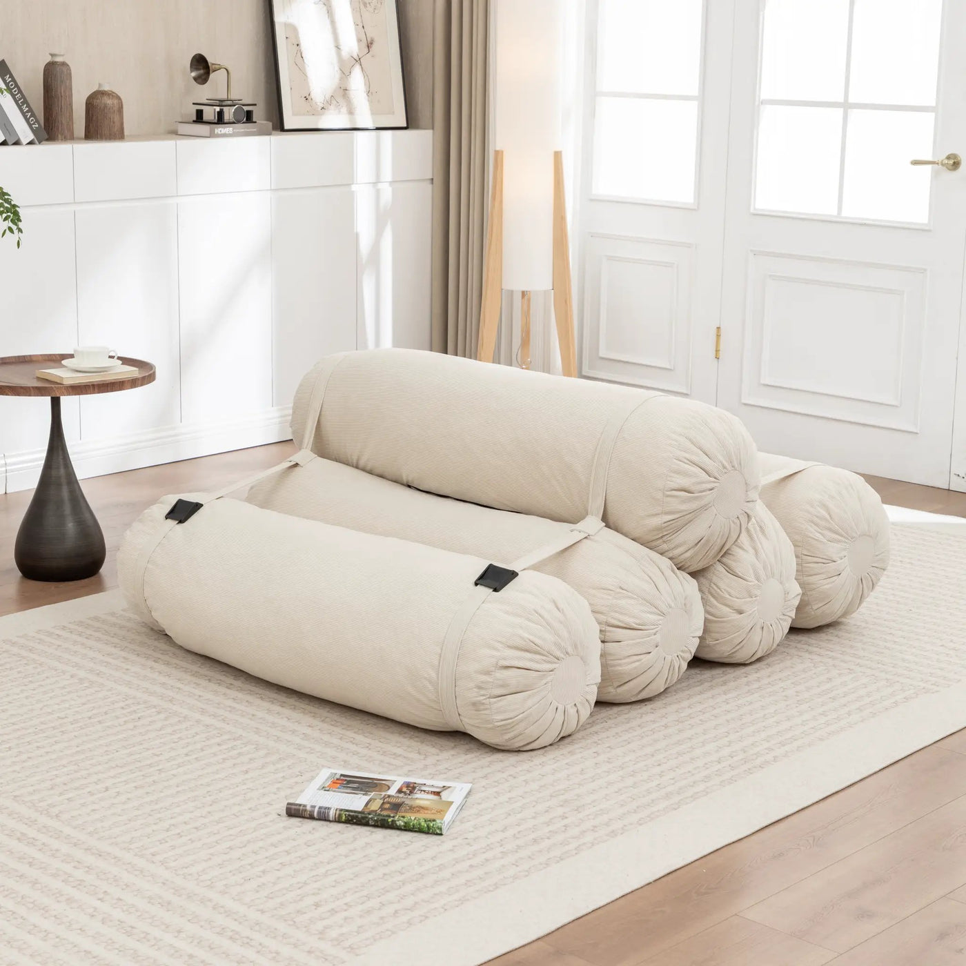 Adjustable Floor Sofa - Corduroy Lazy Sofa by HouseOfZazla