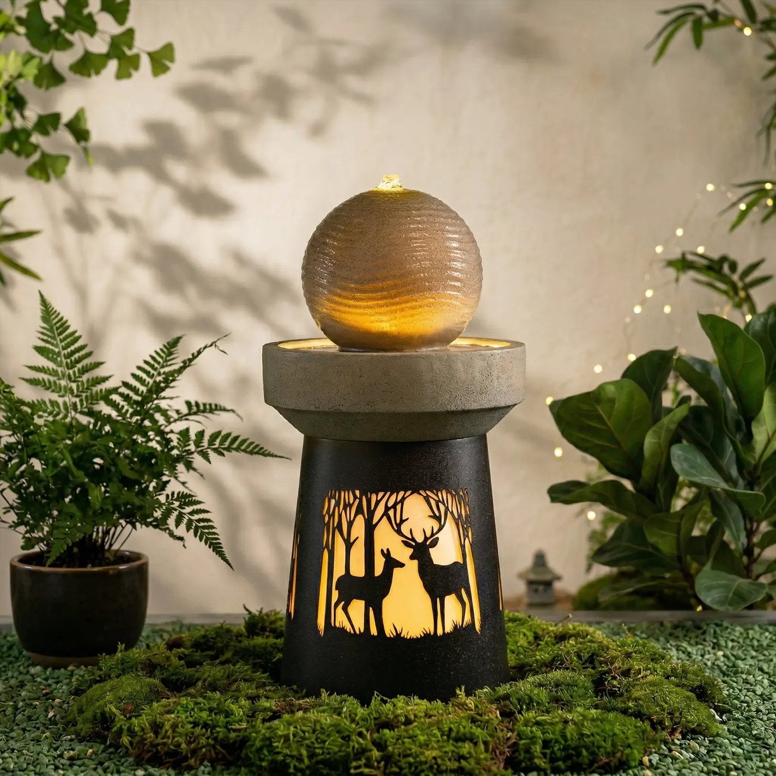 Outdoor Garden Lantern with Warm LED Light by HouseOfZazla