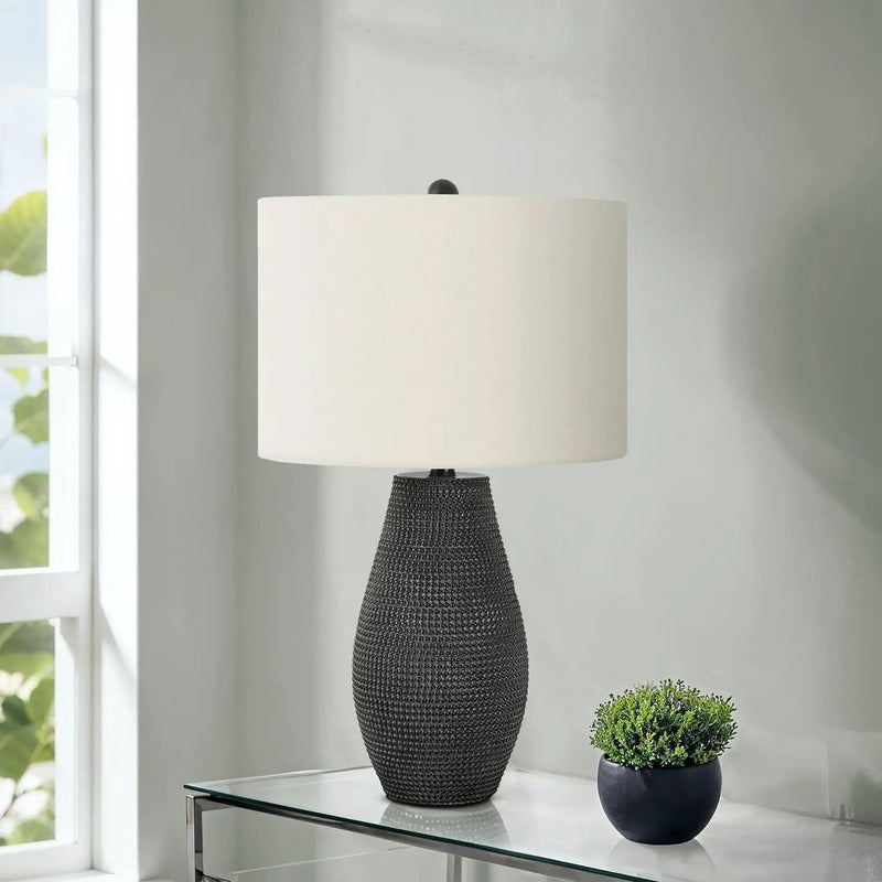 Lighting, Table Lamp, Resin, Contemporary - Black by Unique Piece Furniture