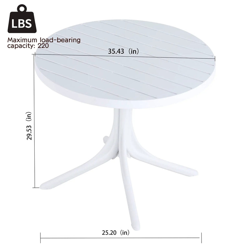 4 Modern Stackable Plastic Armchair Matched With Round Table by HouseOfZazla