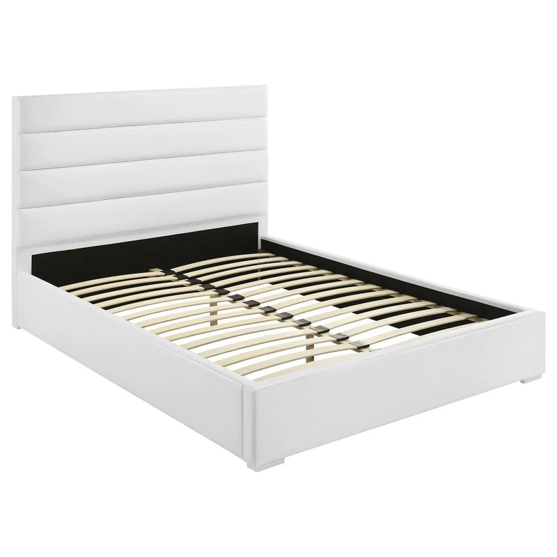 Felicity 53-inch Upholstered Queen Platform Bed White by Unique Piece Furniture
