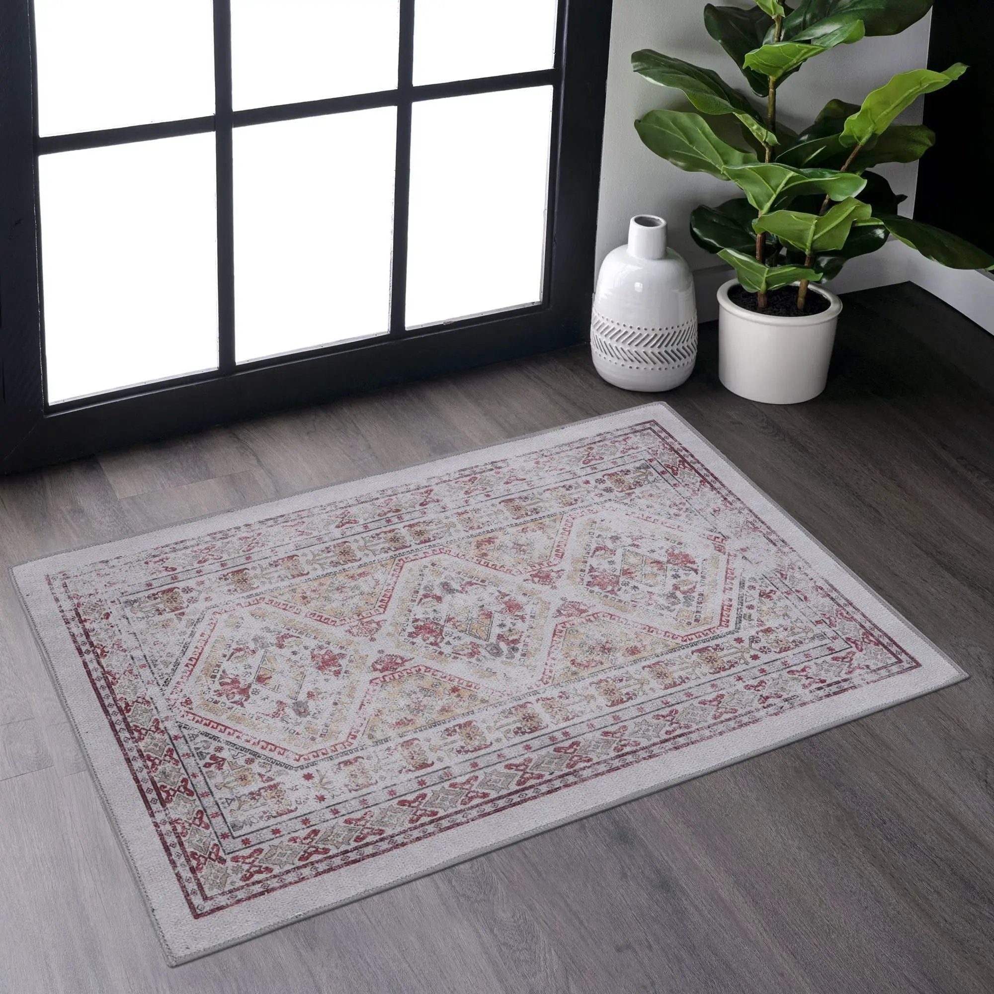 Maval - Trendy Area Rug, Washable by Unique Piece Furniture