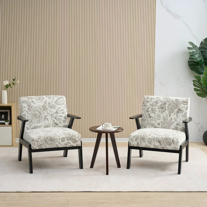 Mid-Century Modern Lounge Armchair - Seat Cushion (Beige + Grey) by HouseOfZazla