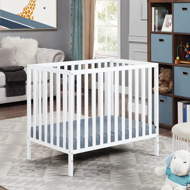 Palmer - 3-in-1 Convertible Mini Crib Baby With Mattress Pad by HouseOfZazla