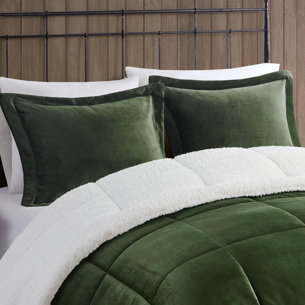 King Plush to Sherpa Down Alternative Comforter Set by HouseOfZazla