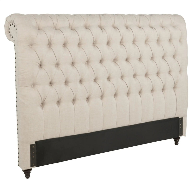 Devon 57-inch Upholstered Eastern King Headboard Beige by Unique Piece Furniture