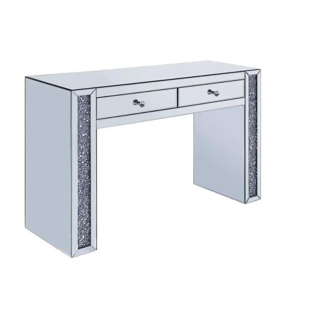 Noralie - Vanity Desk - Faux Diamonds & Mirrored by Unique Piece Furniture