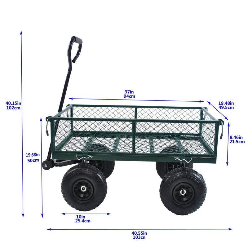 Wagon Cart Garden Cart Trucks in Green by HouseOfZazla