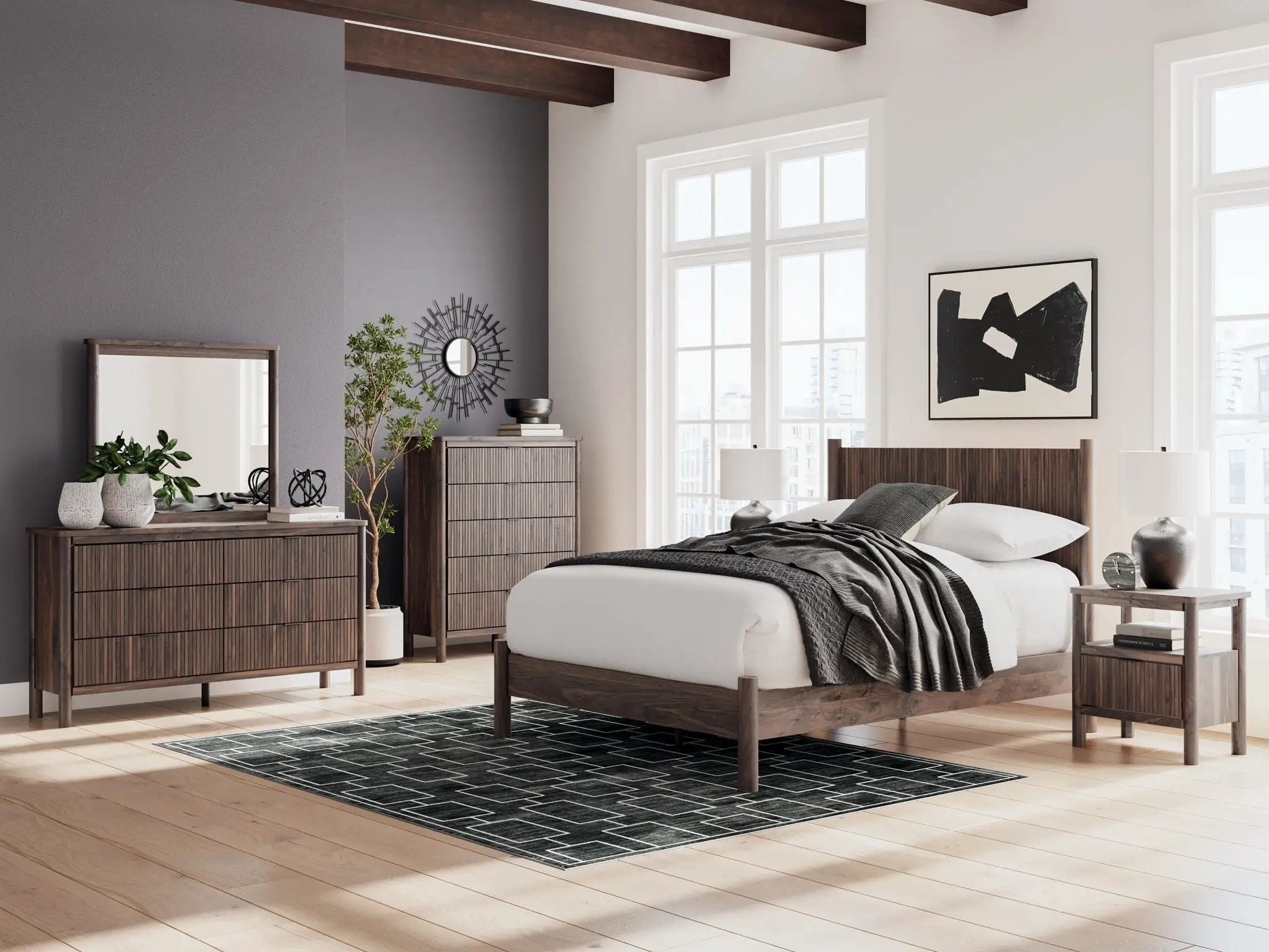 Pamytta - One Drawer Night Stand - Brown by Unique Piece Furniture