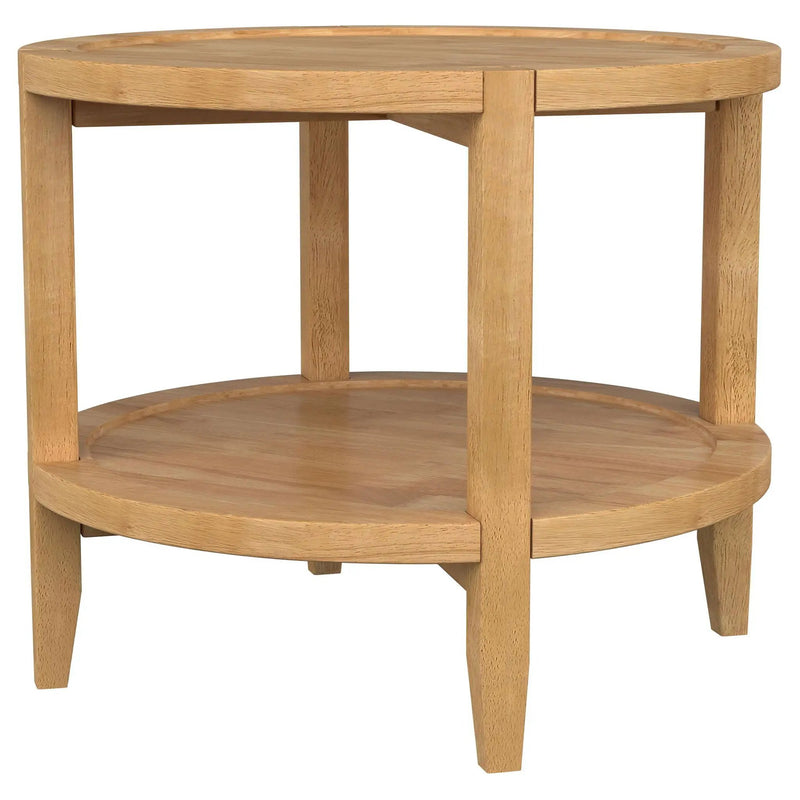Isbell - Round Table With Storage Shelf