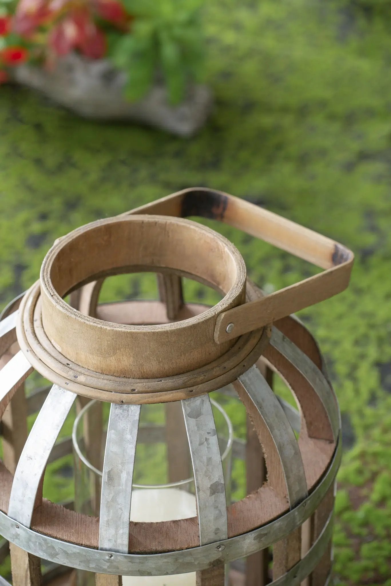 Decorative Lantern With Handle, Wooden Lantern For Indoor Outdoor, Home Garden Wedding by Unique Piece Furniture