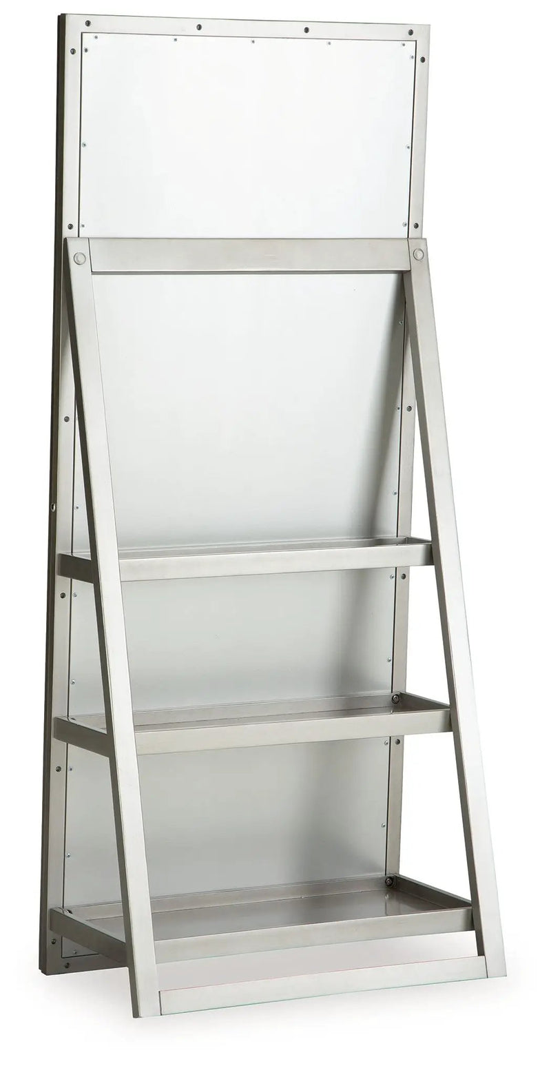 Evesen - Floor Standing Mirror With Storage - Champagne by Unique Piece Furniture