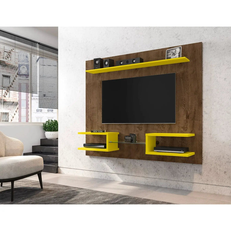 Plaza - TV Panel With Decorative Shelves by HouseOfZazla