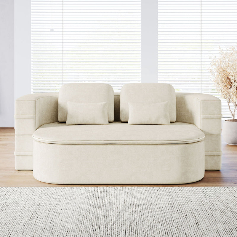 2 In 1 Foldable Sofa Bed With Multi Functional Blanket, Floor Lounge Sofa by HouseOfZazla