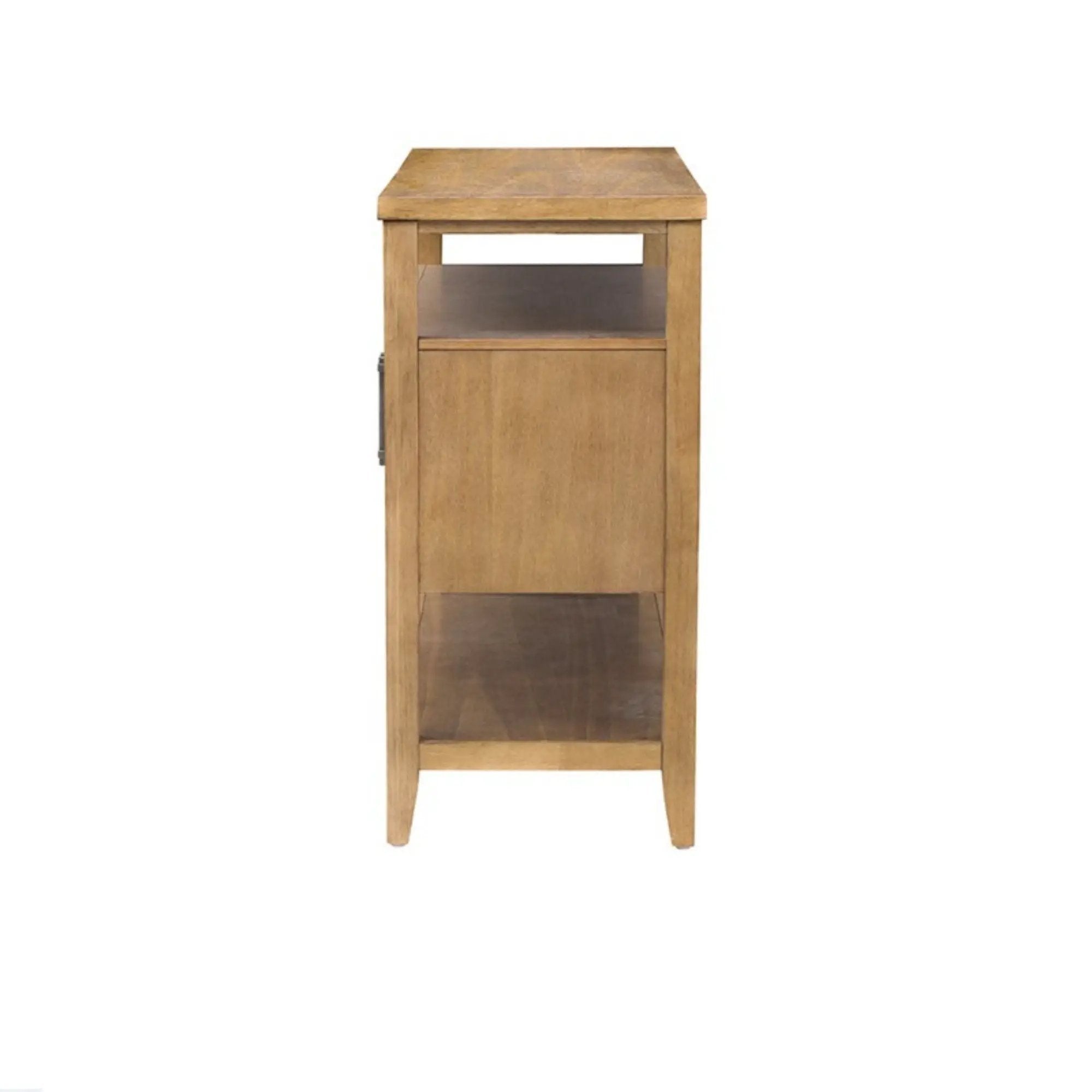 Naomi - 2 Door Storage Console Table With Ample Shelving - Natural by Unique Piece Furniture