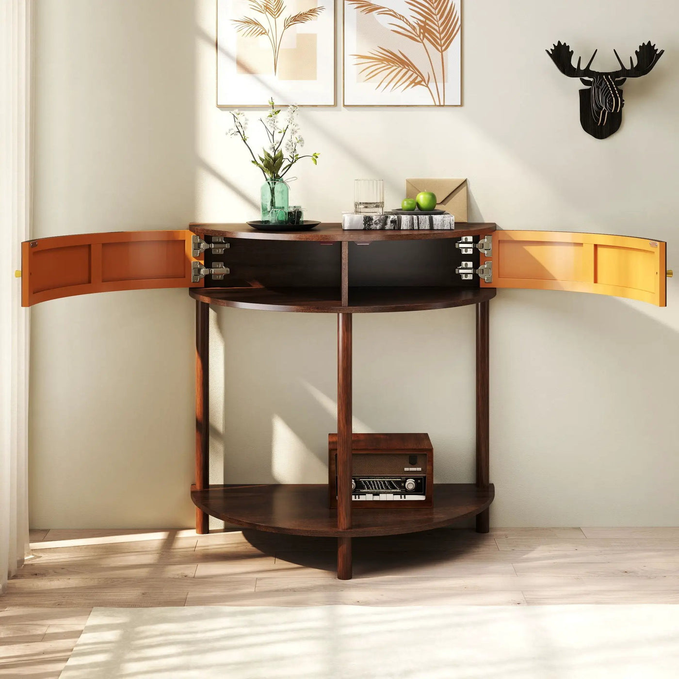Demi Lune - Console Table With 2 Storage Drawers by Unique Piece Furniture