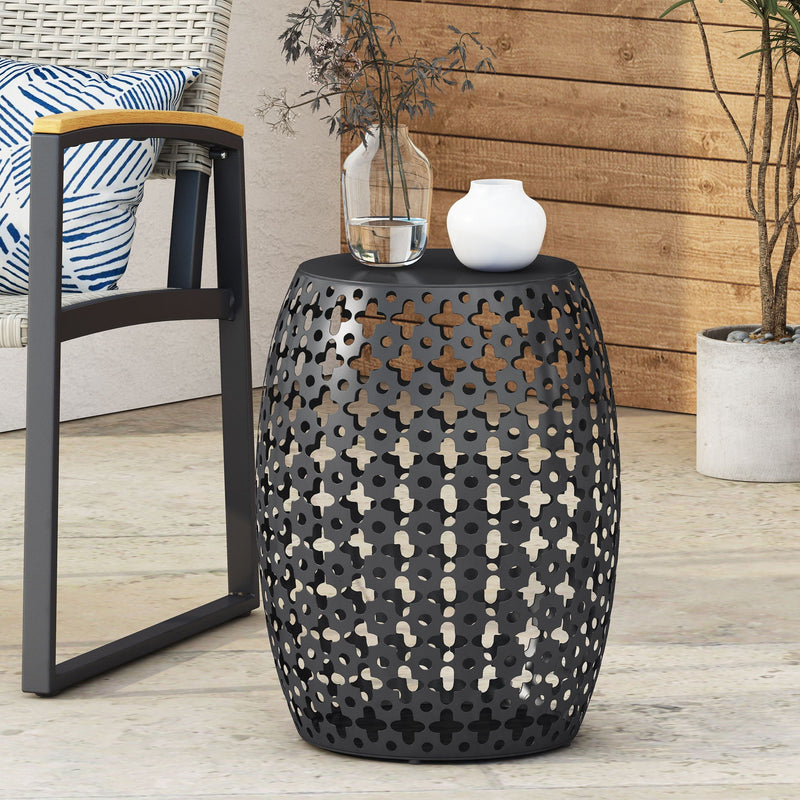 Modern Design, Metal End Table, Large by HouseOfZazla