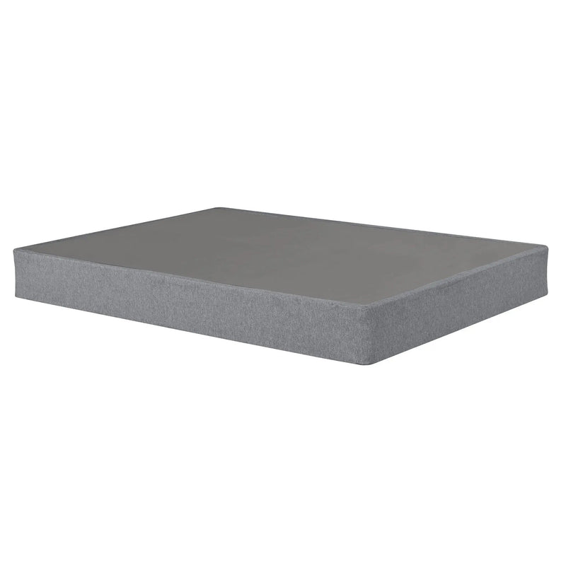 Foldable 9" Twin Size Metal Mattress Box Spring Foundation Bedroom Furniture Bed Base - Gray by Unique Piece Furniture