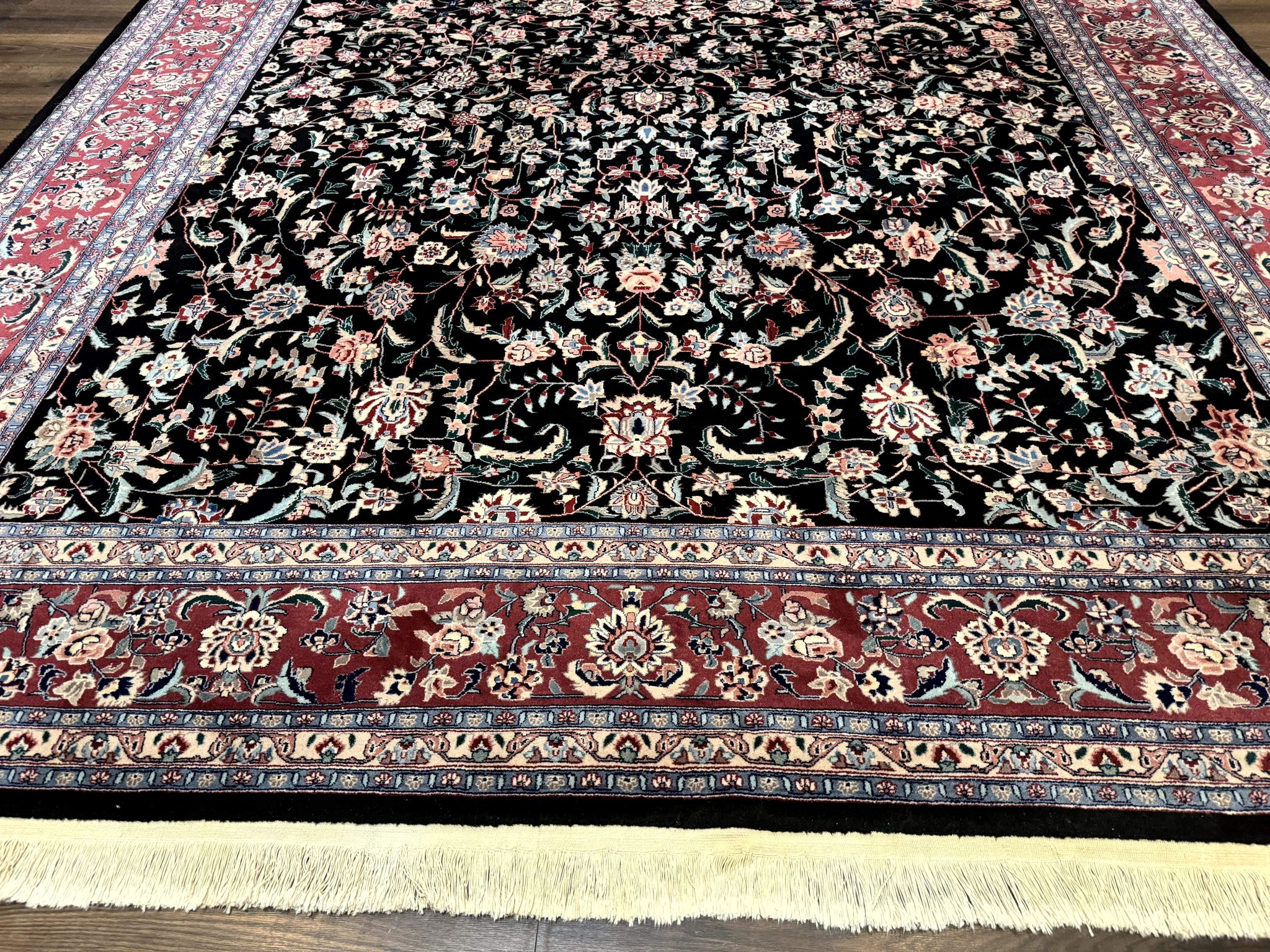 Large Sino Persian Rug 10x15, Floral Allover, Hand Knotted Wool Carpet, Fine by Jewel Rugs