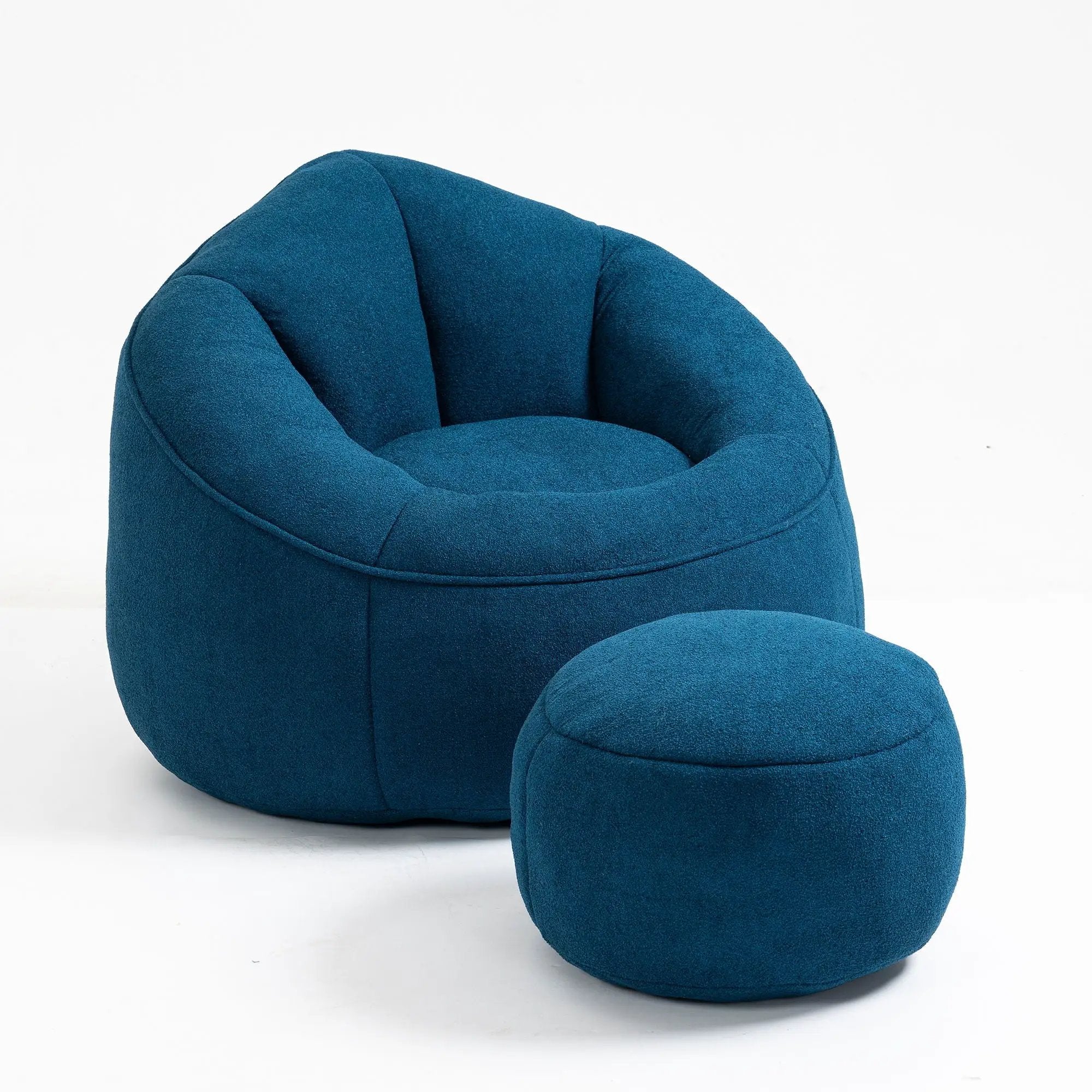 Bedding Bean Bag Sofa Chair High Pressure Foam With Footrest by Unique Piece Furniture