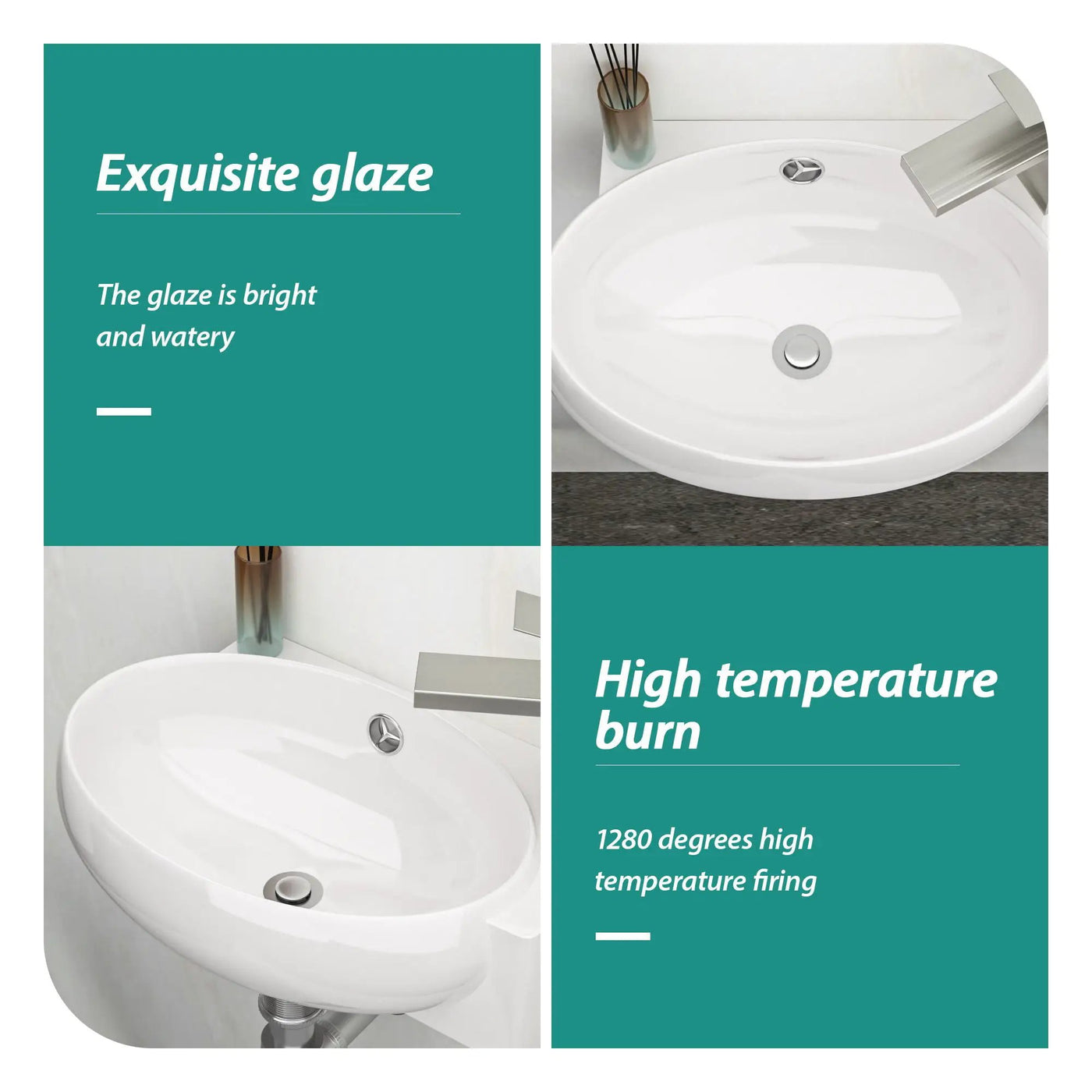 Modern Aesthetic Rectangle Wall Mount Bathroom Sink With Single Faucet Hole by HouseOfZazla