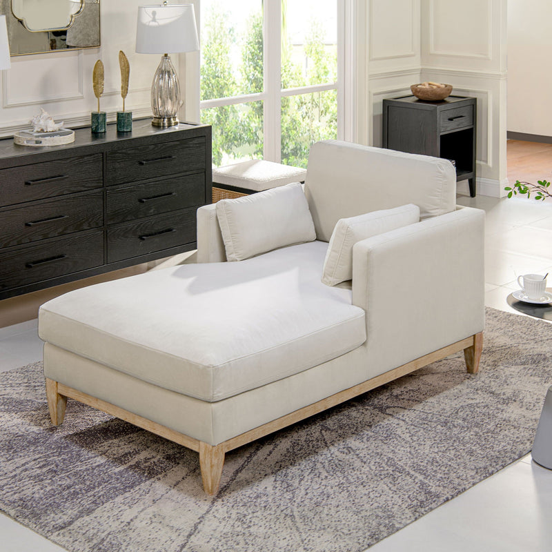 Knox - Modern Farmhouse Chaise Lounge Chair by HouseOfZazla
