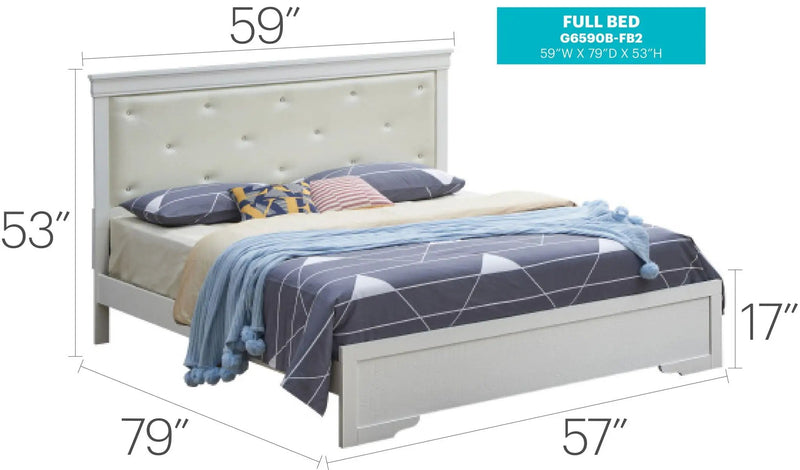 Chic Elegantly Designed Transitional Bed by Unique Piece Furniture