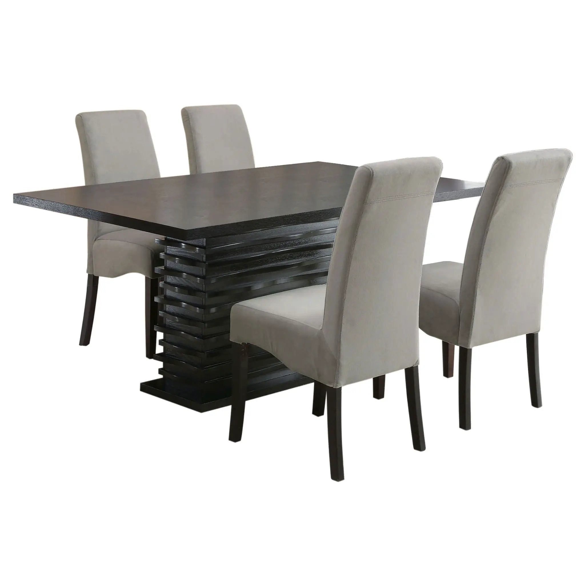 Stanton 5-piece Rectangular Dining Table Set Grey by Unique Piece Furniture