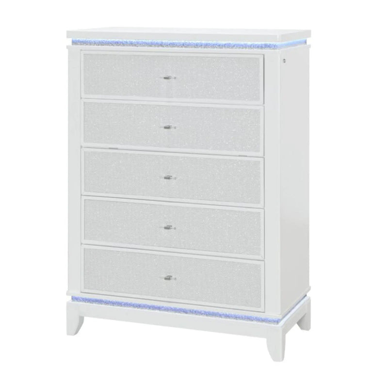Adalid - Chest With LED Lighting - White by Unique Piece Furniture