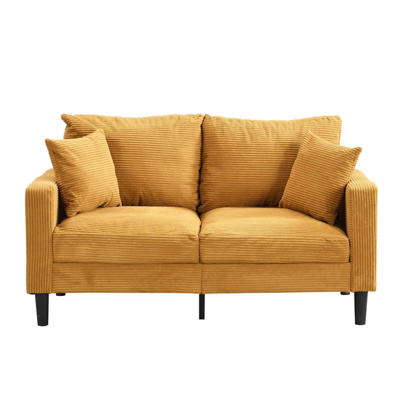 High Resilience Loveseat Sofa With Wooden Frame by HouseOfZazla