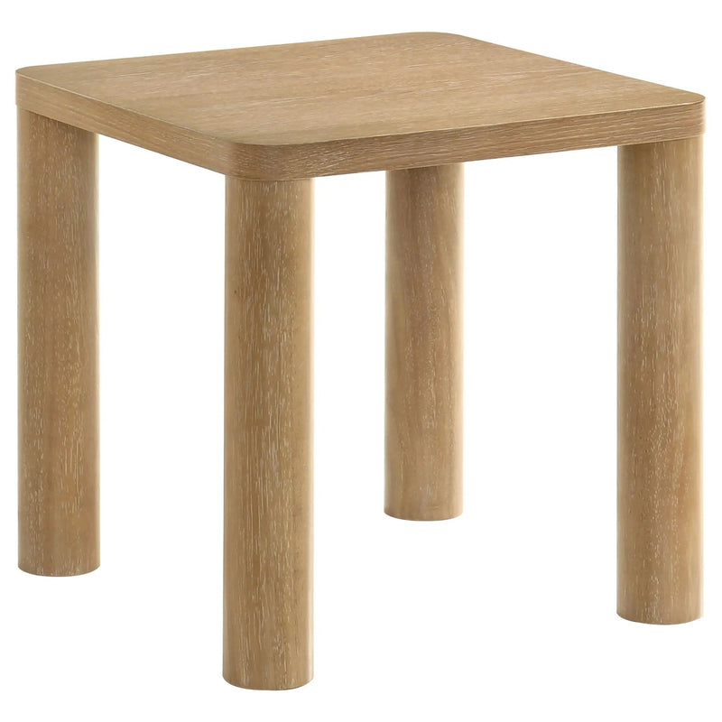 Castlewood 2-piece Cocktail Coffee Table Set Light Oak by Unique Piece Furniture